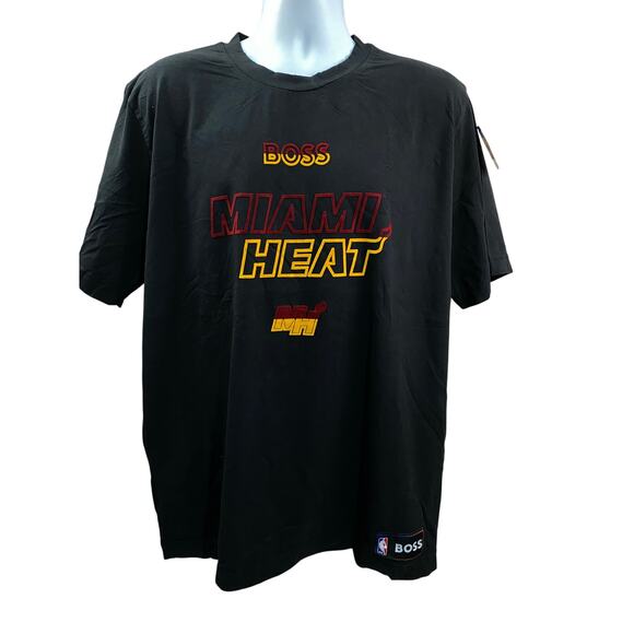 Miami Heat x BOSS NBA Collab T-Shirts 2XL Basketball Graphic Logo - Picture 1 of 12